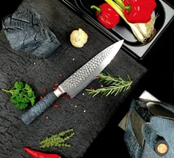 Cuttworxs Flamewood Koksmes Damaststaal VG10 -Petromax || Napoleon || Big Green Egg Verkoop cuttworxs flamewood koksmes damaststaal vg10 2