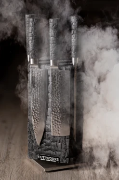 Cuttworxs Flamewood Koksmes Damaststaal VG10 -Petromax || Napoleon || Big Green Egg Verkoop cuttworxs flamewood koksmes damaststaal vg10 4