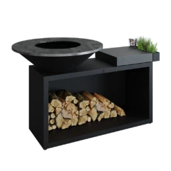 Ofyr Island Black 85 -100 Teak Hout En Donker Grijs Keramiek 7 Ofyr Island Black 85 -100 Teak Hout En Donker Grijs Keramiek -Petromax || Napoleon || Big Green Egg Verkoop ofyr island black 85 100 teak hout en donker grijs 3