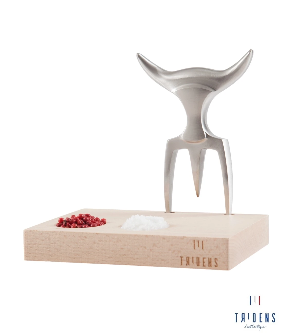 Tridens Brushed Fork In Beechwood Base 1 Tridens Brushed Fork In Beechwood Base